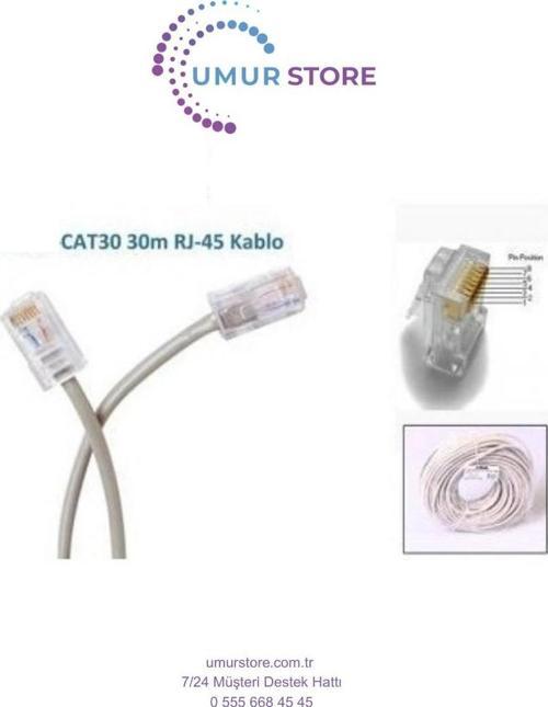30 Metre Cat5 Utp Patch Cord Kablosu