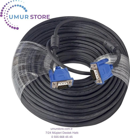 VGA Kablo 15PİN E/e 3+4 Fi̇ltreli̇ 30MT