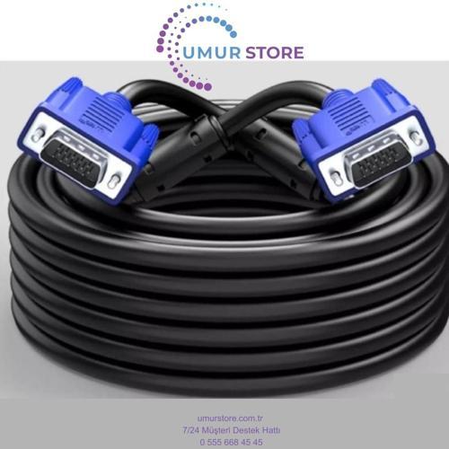 60 Metre VGA Kablo 60 Metre 15 Pin Erkek Erkek Kablo