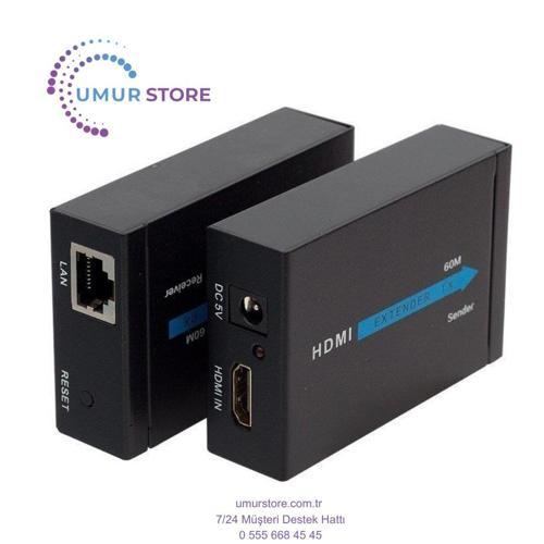 HDMI To Cat5-Cat6 Extender 60 m Uzatıcı