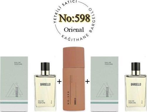  598 +598 Unisex Parfüm Edp 50 ml + No: 598 Unisex Deodorant 150 ml  - Mnms598deo2