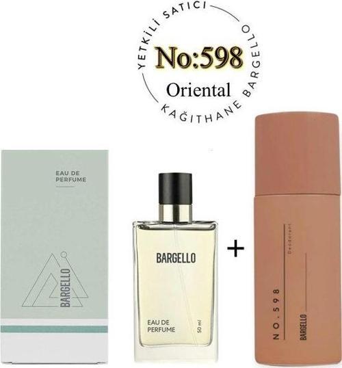  598 Unisex Parfüm Edp 50 ml + No: 598 Unisex Deodorant 150 ml  - Mnms598deo