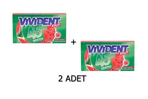 45 Dakika Karpuz Aromalı Şekersiz-Tatlandırıcılı Şerit Sakız 26g