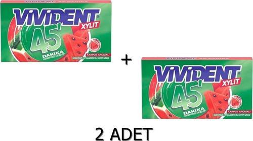 45 Dakika Karpuz Aromalı Şekersiz-Tatlandırıcılı Şerit Sakız 26g