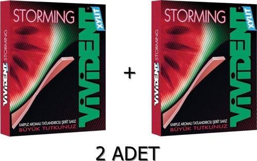 Storming Karpuz Aromalı Şekersiz-Tatlandırıcılı Şerit Sakız 33g