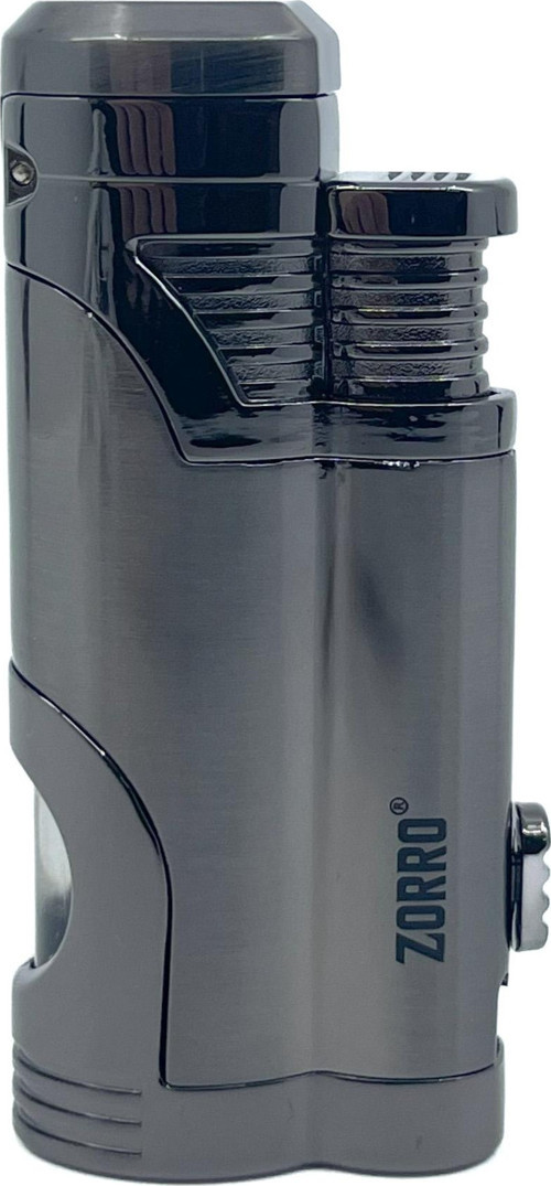 Çift Torch Pürmüz Puro Çakmağı - Gunmetal