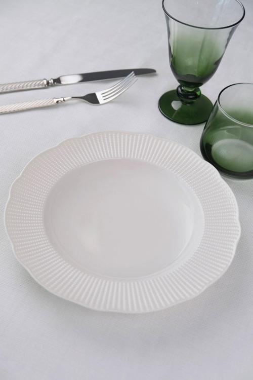 Bone İlay Çukur Tabak 22cm Tekli
