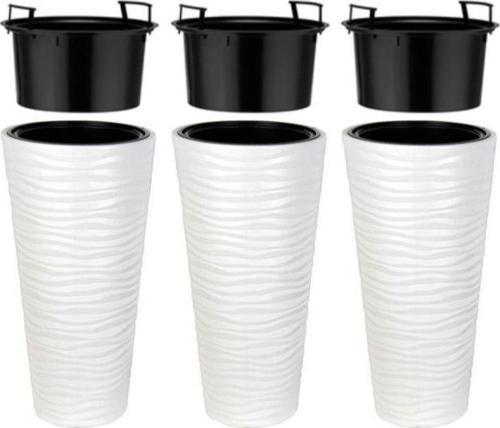 SO-KVT2 Kumsal Vazo Saksı Takımı 85 Litre Beyaz 3 Adet