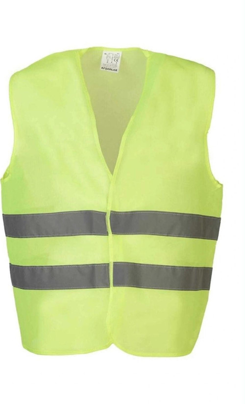 Neon Reflektörlü İş Güvenliği Yeleği vis Yüksek Görünürlük Trafik İnşaat