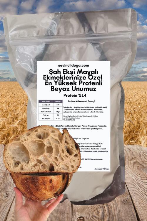 5 Kg Şah Ekşi Mayalı Ekmelerinize Özel Yüksek Proteinli Ekmeklik Beyaz Un (Protein %14)