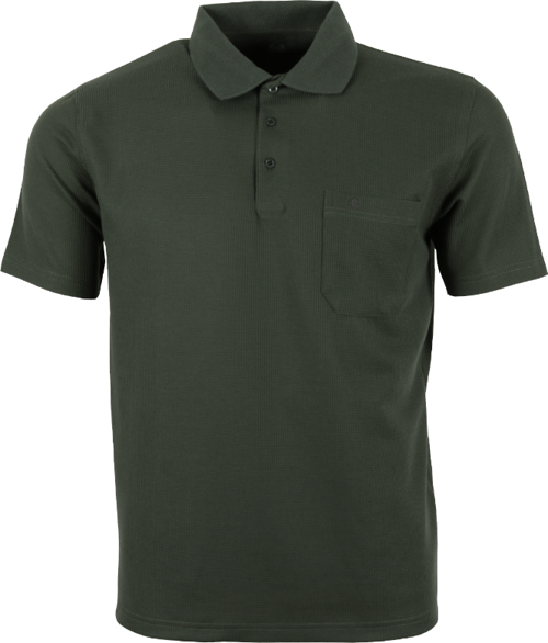 Erkek Tişört Yakalı Cepli Waffle Kumaş RAR01312