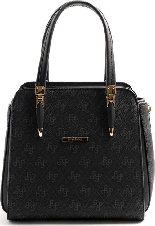 Kadın Omuz Çantası 1136-46546 SILVER POLO BAYAN ÇANTASI M178 SİYAH-MAT SİYAH