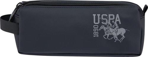 US Polo Assn PLKLK25128 Kalem Çantası İki Gözlü Kalemlik Okul Kalemliği SİYAH