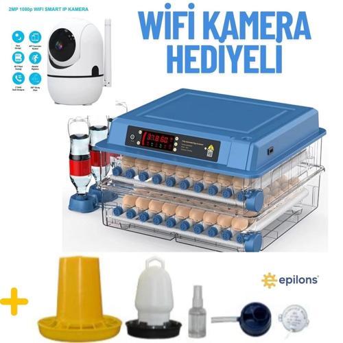 Tam Otomatik 120 Yumurta Kapasiteli Kuluçka Makinesi - Civciv Kaz Hindi Ördek İçin Wifi Kameralı Yed