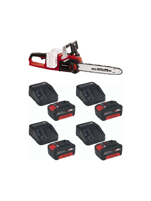 GE-LC 36/35 Li- Akülü Ağaç Kesme Makinesi 18V 4 x 4.0 Ah + Şarj Cihazı