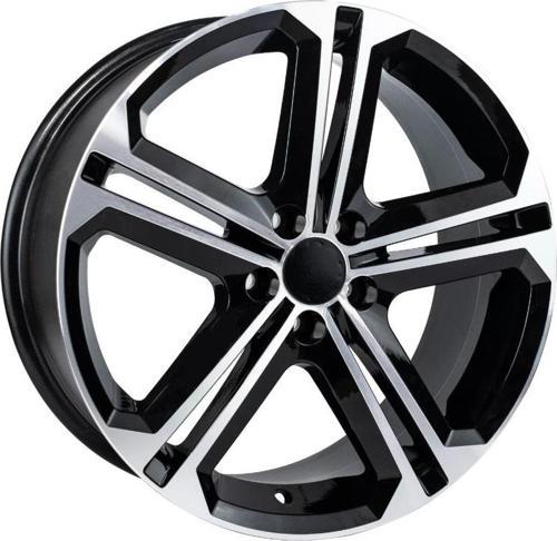 -W7614-04 6.5x16" -5x100 ET35 57.1 Deep Black Diamond Gloss Jant (4 Adet)