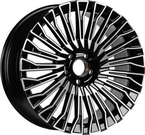 -S1022-01 8.0x18" -5x112 ET38 66.6 Deep Black Diamond Gloss Jant (4 Adet)