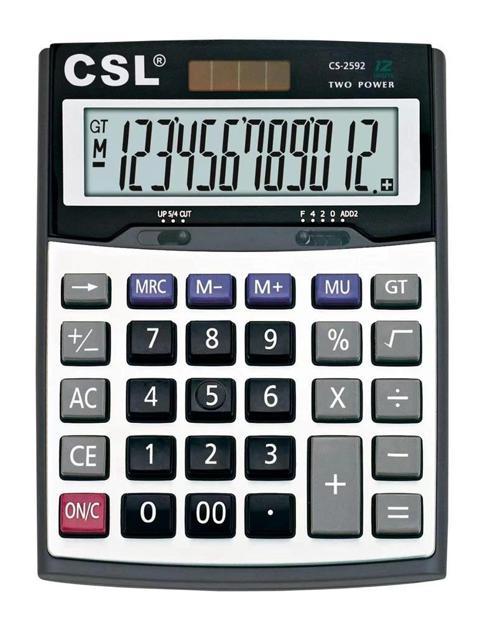 CS-2592 12 Hane Masa Tipi Hesap Makinesi