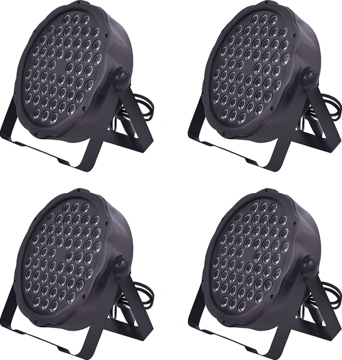 PAR541 54X3 WATT FULL RENKLİ FLAT LED PAR (4LÜ HAZIR PAKET)