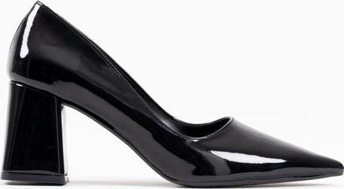 Valeria Siyah Rugan Kadın Topuklu Ayakkabı