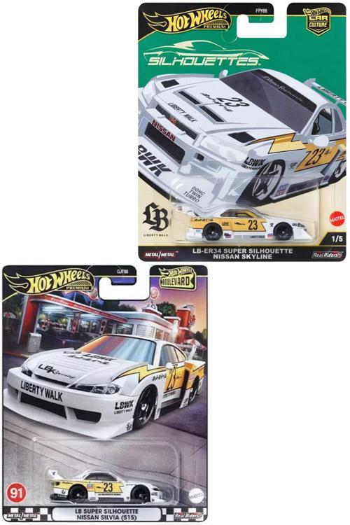 Premium Super Silhouette Set - Nissan Silvia (S15) & Nissan Skyline (1/64)