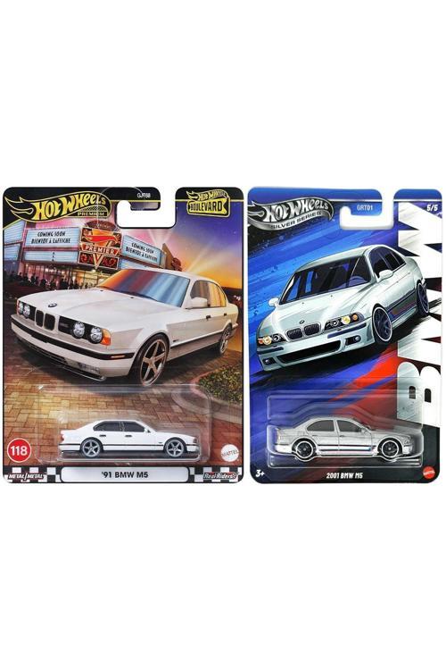 2 Araç Set - 2001 Bmw M5 & Premium '91 BMW M5 (1:64)