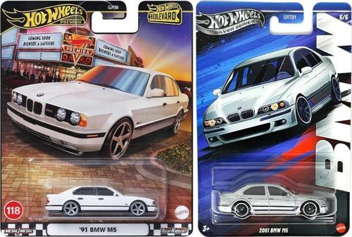 2 Araç Set - 2001 Bmw M5 & Premium '91 BMW M5 (1:64)