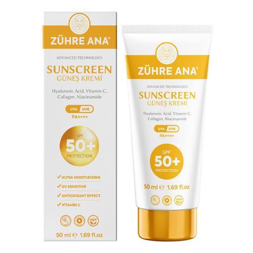 Güneş Kremi Spf 50+ Uva Uvb Leke Karşıtı Yüksek Koruma Ve Nemlendirici Etkili 50 Ml