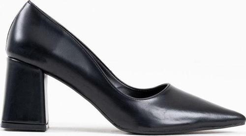 Valeria Siyah Cilt Kadın Topuklu Ayakkabı