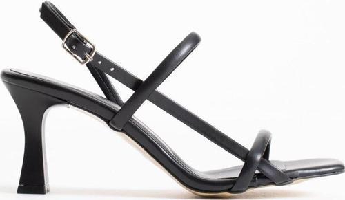 Monya Kadın Siyah Topuklu Sandalet