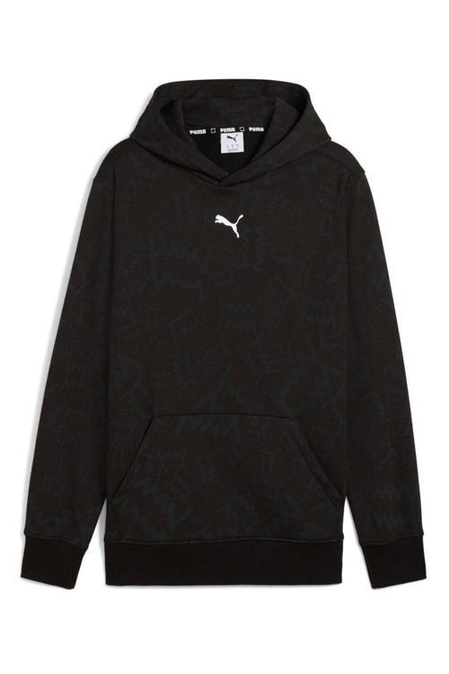 689536-01 Team Jaws Post Game Hoodie Kapüşonlu Erkek Sweatshirt Siyah