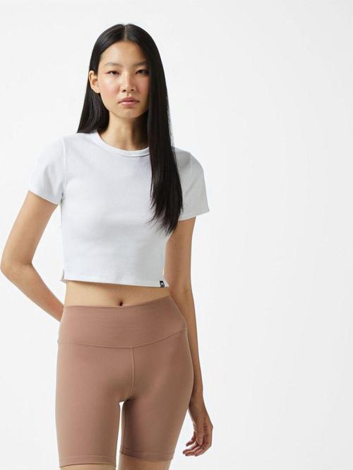 Rival Rib Baby Kadın Beyaz T-Shirt