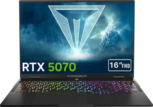 Excalibur G915 İ7-13620H 64Gb 2Tb + 2Tb 8Gb Rtx5070 165Hz 16" W11P Gaming Laptop G915.1362-En70R-C