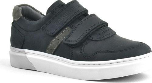 Hakiki Deri Siyah Cırtlı Erkek Çocuk Sneaker