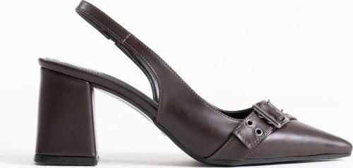 Keira Acı Kahve Cilt Kadın Topuklu Ayakkabı