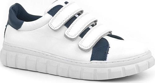 Hakiki Deri Beyaz Cırtlı Çocuk Günlük Spor Okul Ayakkabı