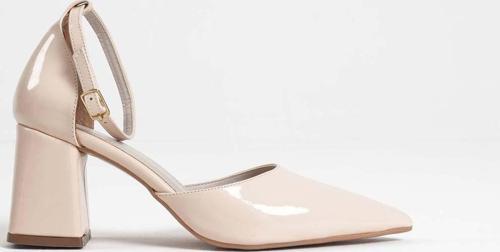 Doren Bej Rugan Kadın Topuklu Ayakkabı