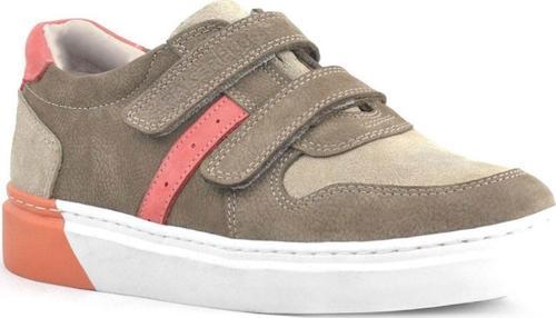 Hakiki Deri Cırtlı Kum Rengi Erkek Çocuk Spor Ayakkabı