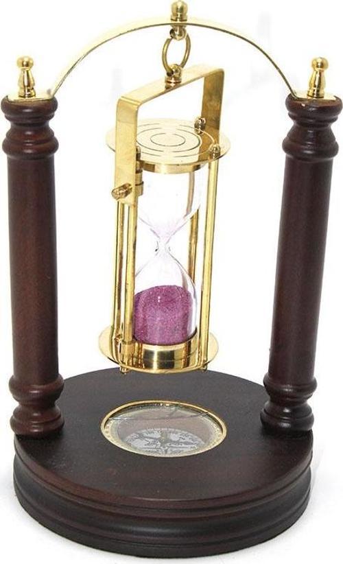 Pirinç Kum Saati Ve Pusula