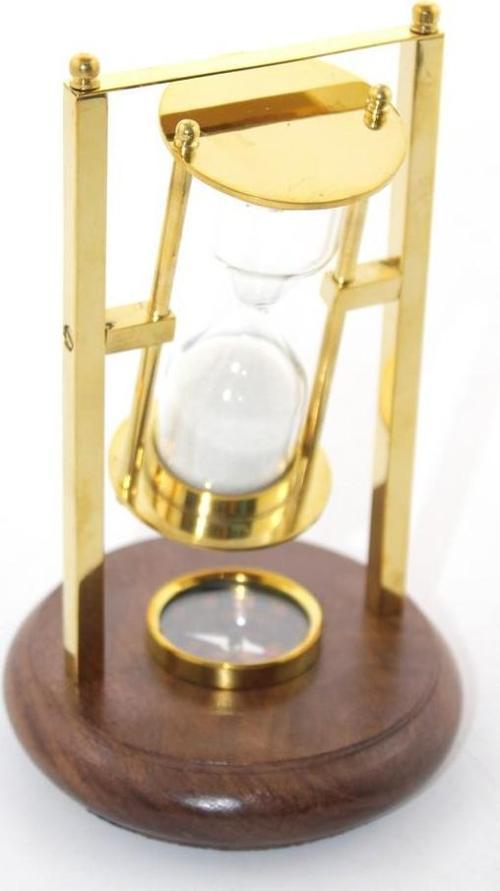 Pirinç Pusulalı Kum Saati Model 2