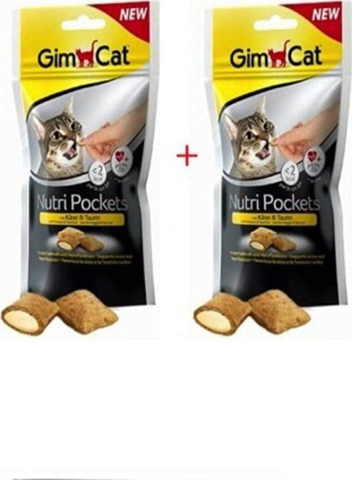 Gimcat Nutri Pockets Peynirli Kedi Ödülü 60 Gr X 2 Adet