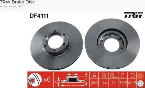 ÖN FREN AYNASI MASTER-MOVANO-BOXER 2.5 DTI (280x24x6DLxHAVALI)
