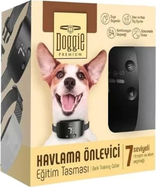 Premium Havlama Önleyici Köpek Eğitim Tasması Siyah