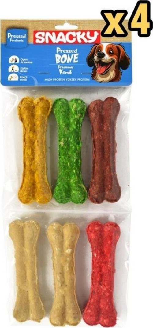Munchy Köpek Press Kemik 6'li x 4 Adet