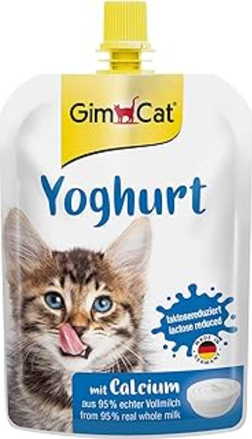Yoğurt Kediler İçin Tamamlayıcı Mama, Zengin Protein, Sindirime Yardımcı 150 G