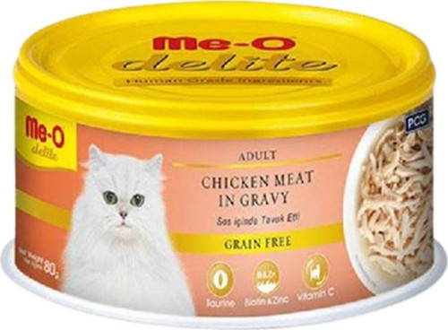 Meo Delite Tahılsız Sos Içinde Tavuk Etli Yetişkin Kedi Konservesi 80 Gr