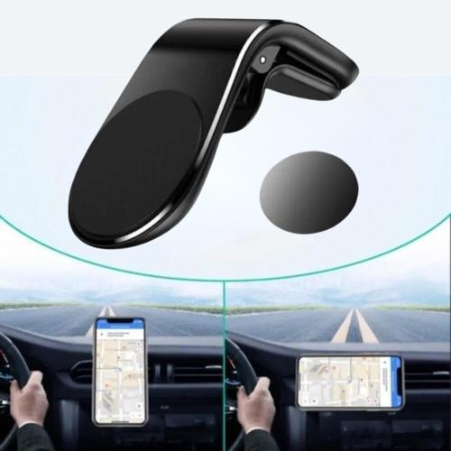 Havalanndırma Izgarasına Takılabilen Mandallı Mıknatıslı Oto Araç Içi Manyetik Telefon Tutucu (4401)