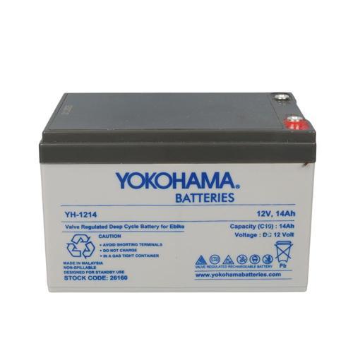 YOKOHAMA YH-1214 12 VOLT - 14 AMPER ELEKTRİKLİ BİSİKLET AKÜSÜ (150 X 95 X 98 MM) (4401)