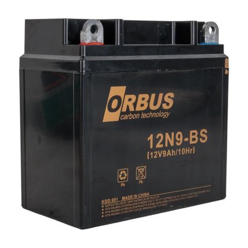 ORBUS 12N9-BS 12 V 9 AH ASİT İÇİNDE KARBON MOTOSİKLET AKÜSÜ (4401)