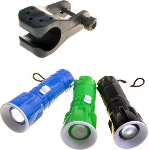 Pilli Zoomlu Ledli Bisiklet Ön Farı El Feneri Aydınlatma Lambası (4401)